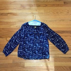 Blue floral print semi sheet Sanctuary Long Sleeve